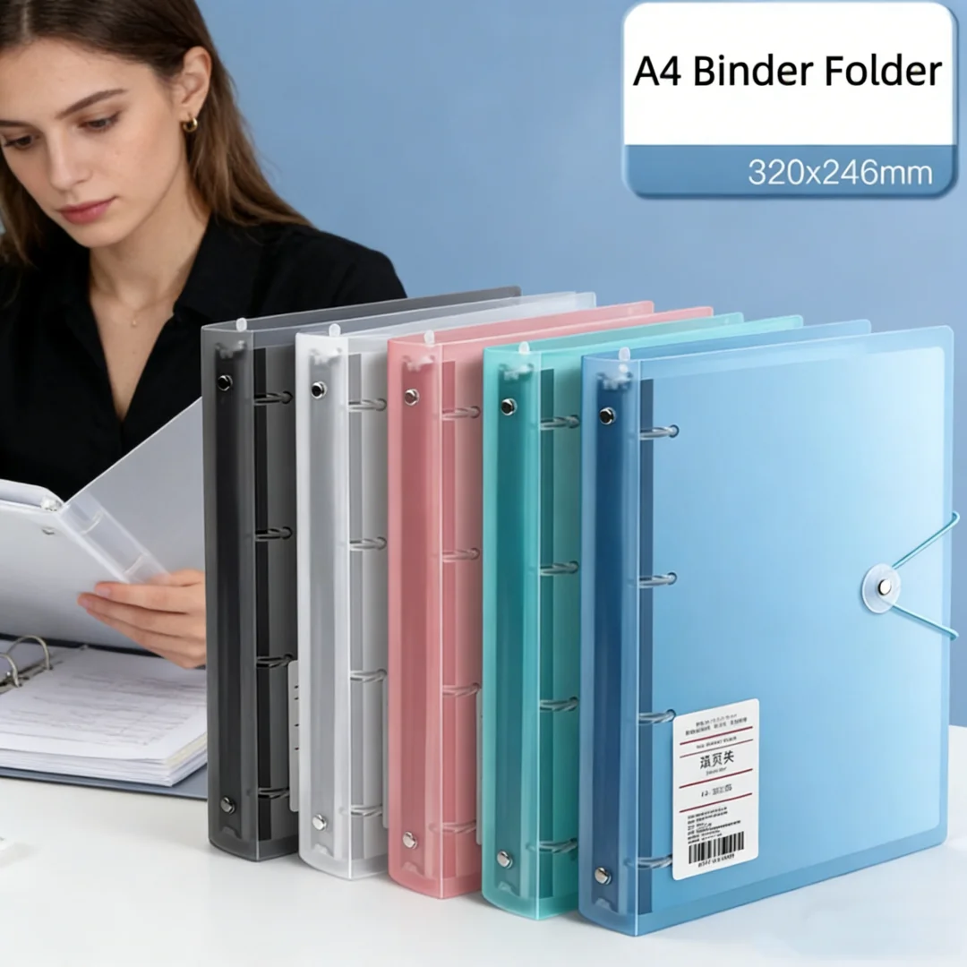 Binder Clip Assorted - Folder A4, Model D, dengan 4