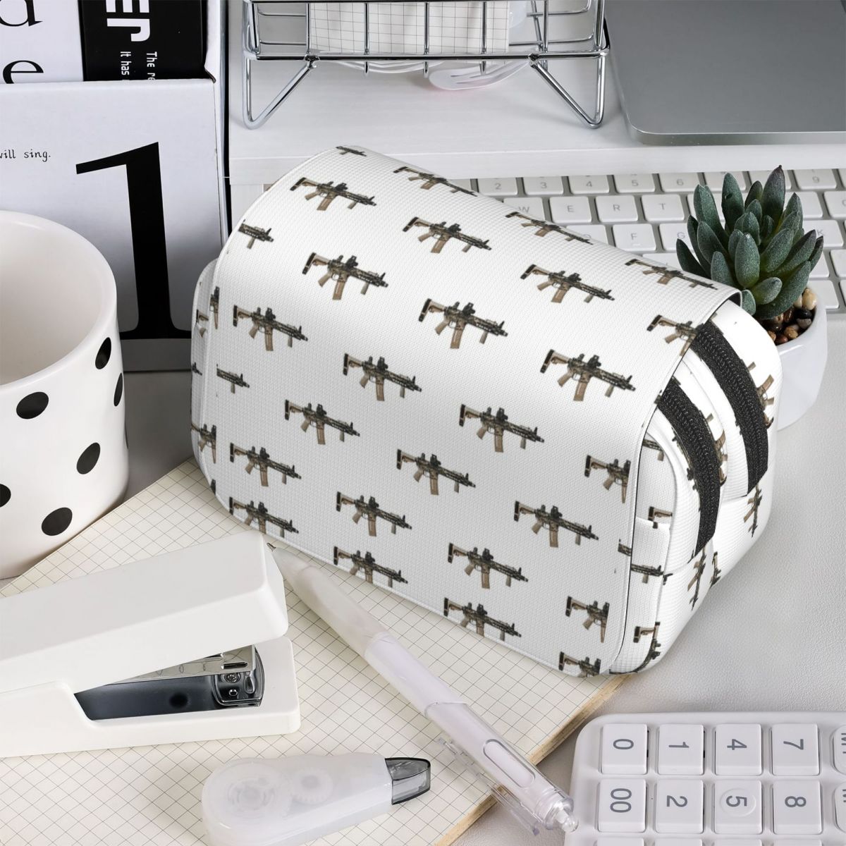 Tan Stationery & Office Supply - Pistol AR-15 dengan Motif Kamuflase -