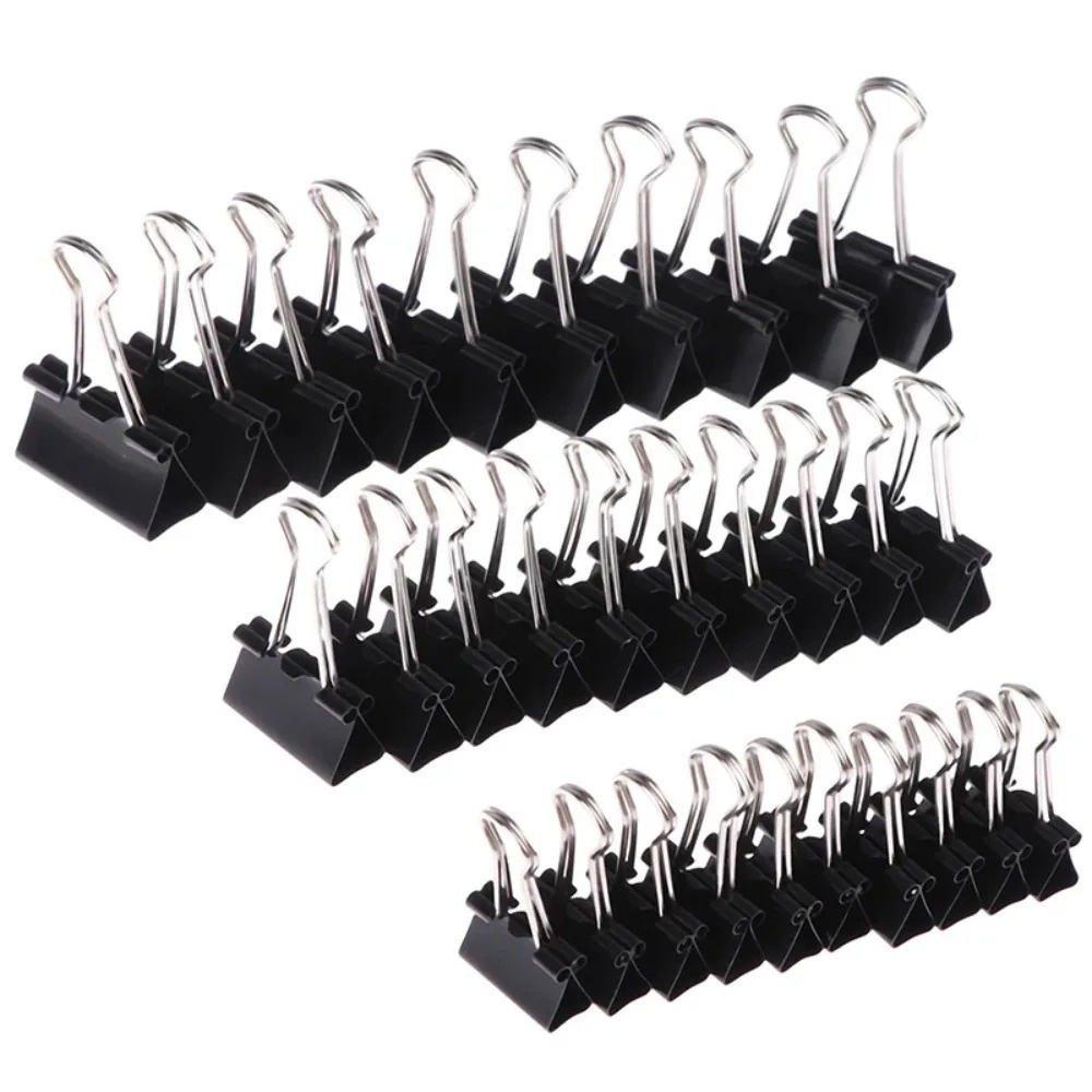 Binder Clip Assorted - 10 Buah Klip Binder Logam Lipat