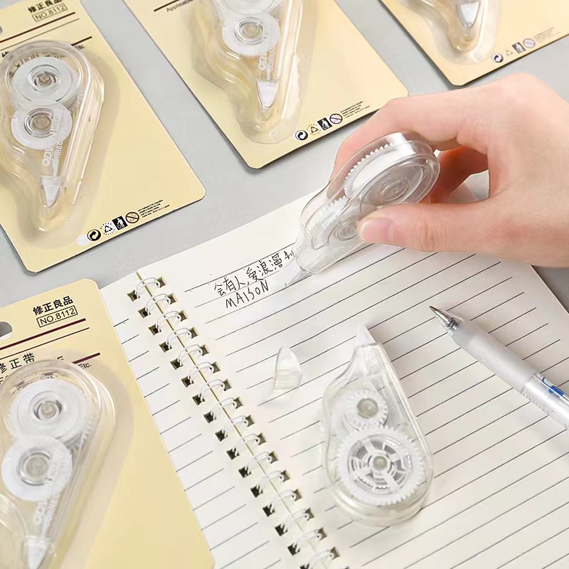 Correction Tape Roller - 1 buah pita koreksi transparan berkapasitas