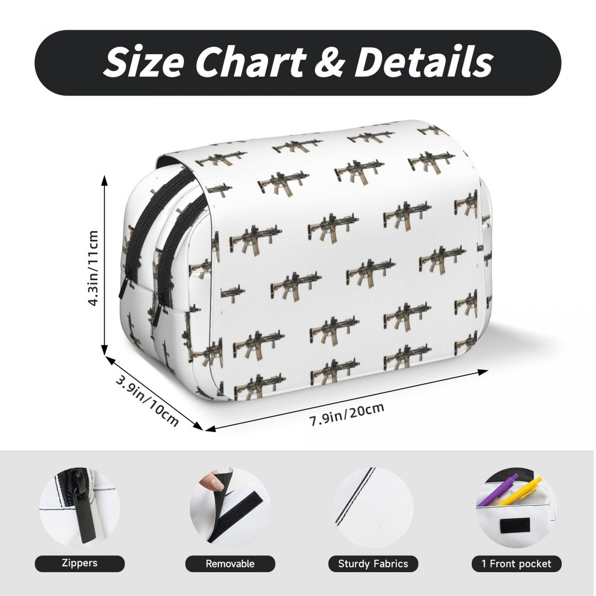 Pistol AR-15 dengan Motif Kamu - Tan Stationery & Office Supply ulasan dan harga