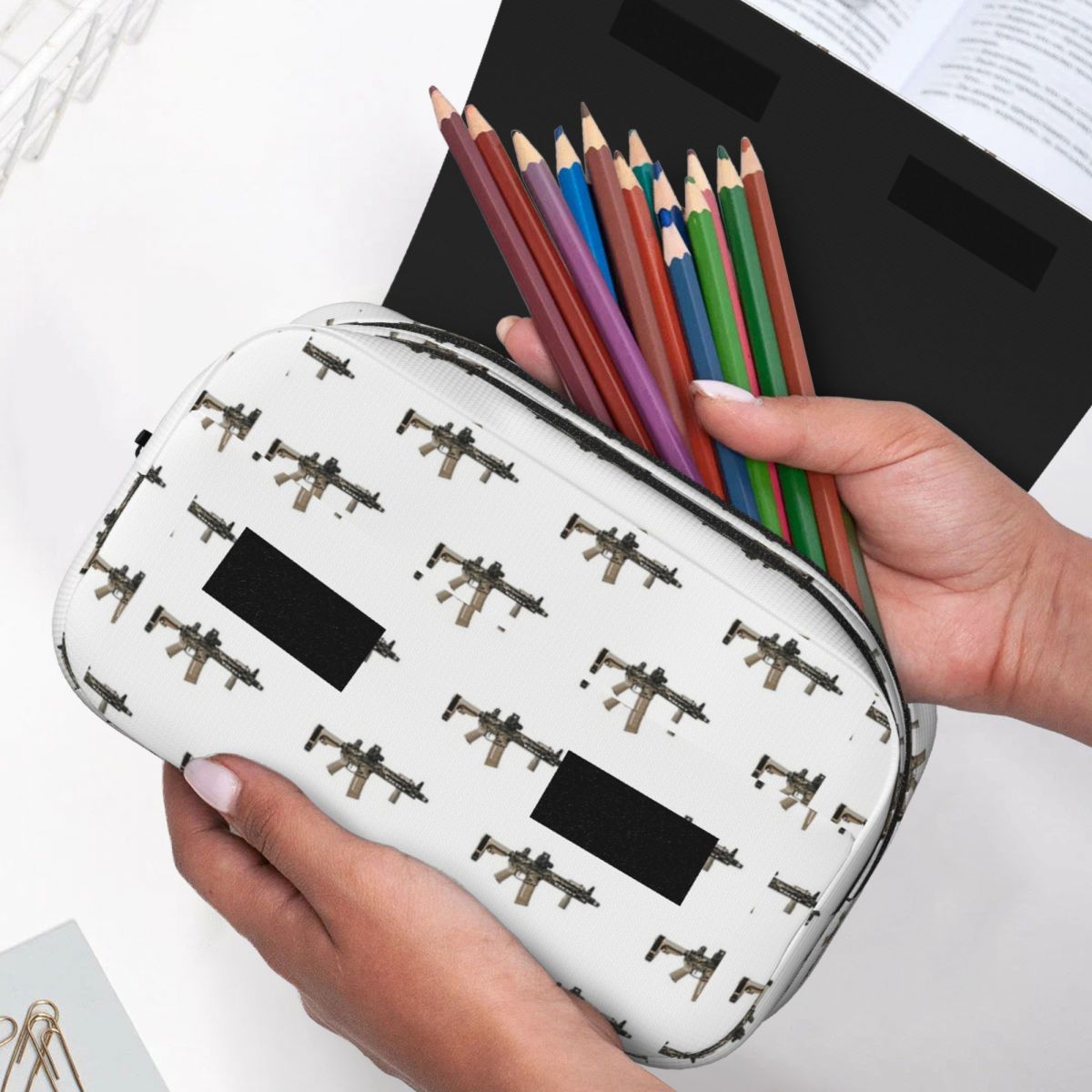 Pistol AR-15 dengan Motif Kamu - Tan Stationery & Office Supply ulasan dan harga
