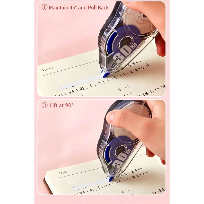 3/5Pcs Pita Koreksi Roller 8M  - Correction Tape Roller ulasan dan harga