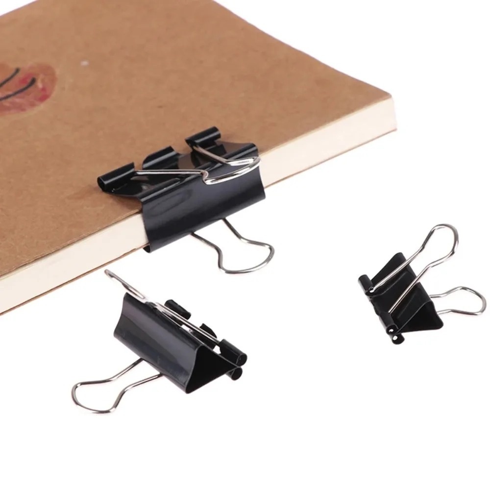10 Buah Klip Binder Logam Lipa - Binder Clip Assorted ulasan dan harga