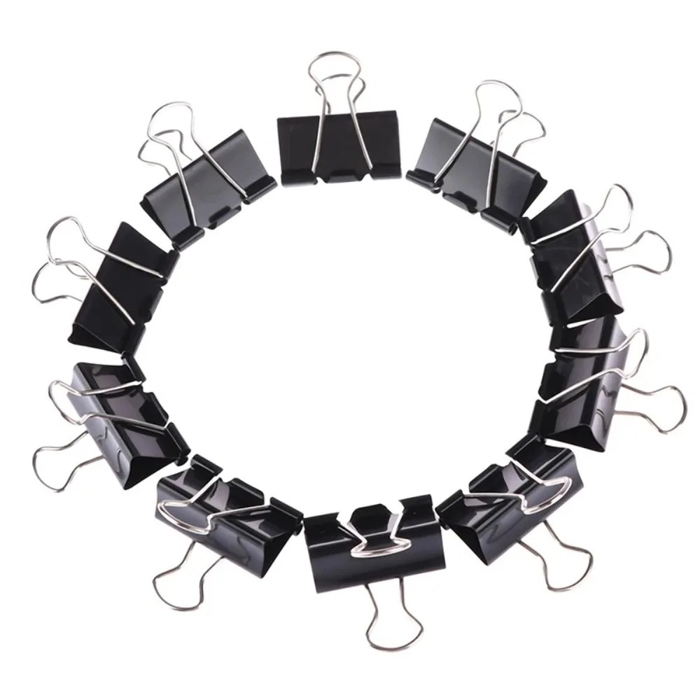 10 Buah Klip Binder Logam Lipa - Binder Clip Assorted ulasan dan harga