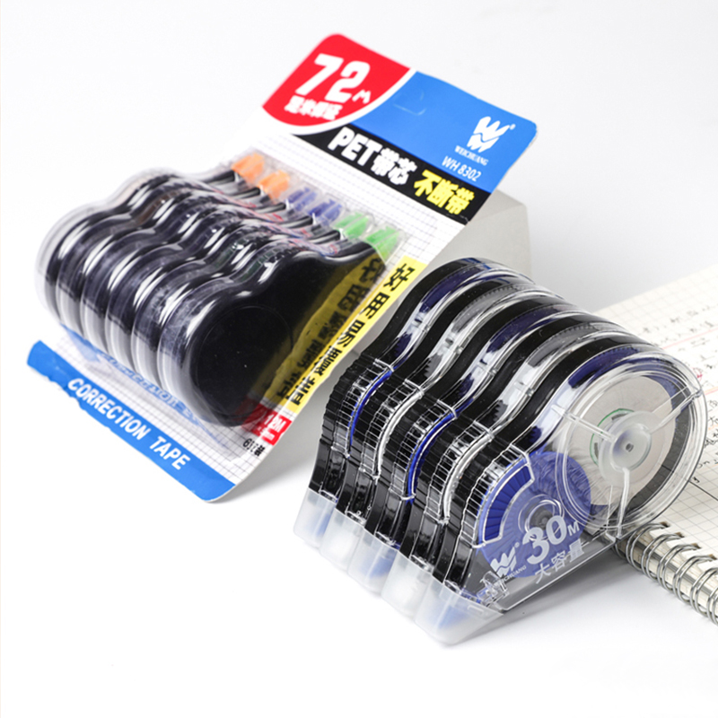 6 buah/Set pita koreksi sekola - Correction Tape Roller ulasan dan harga