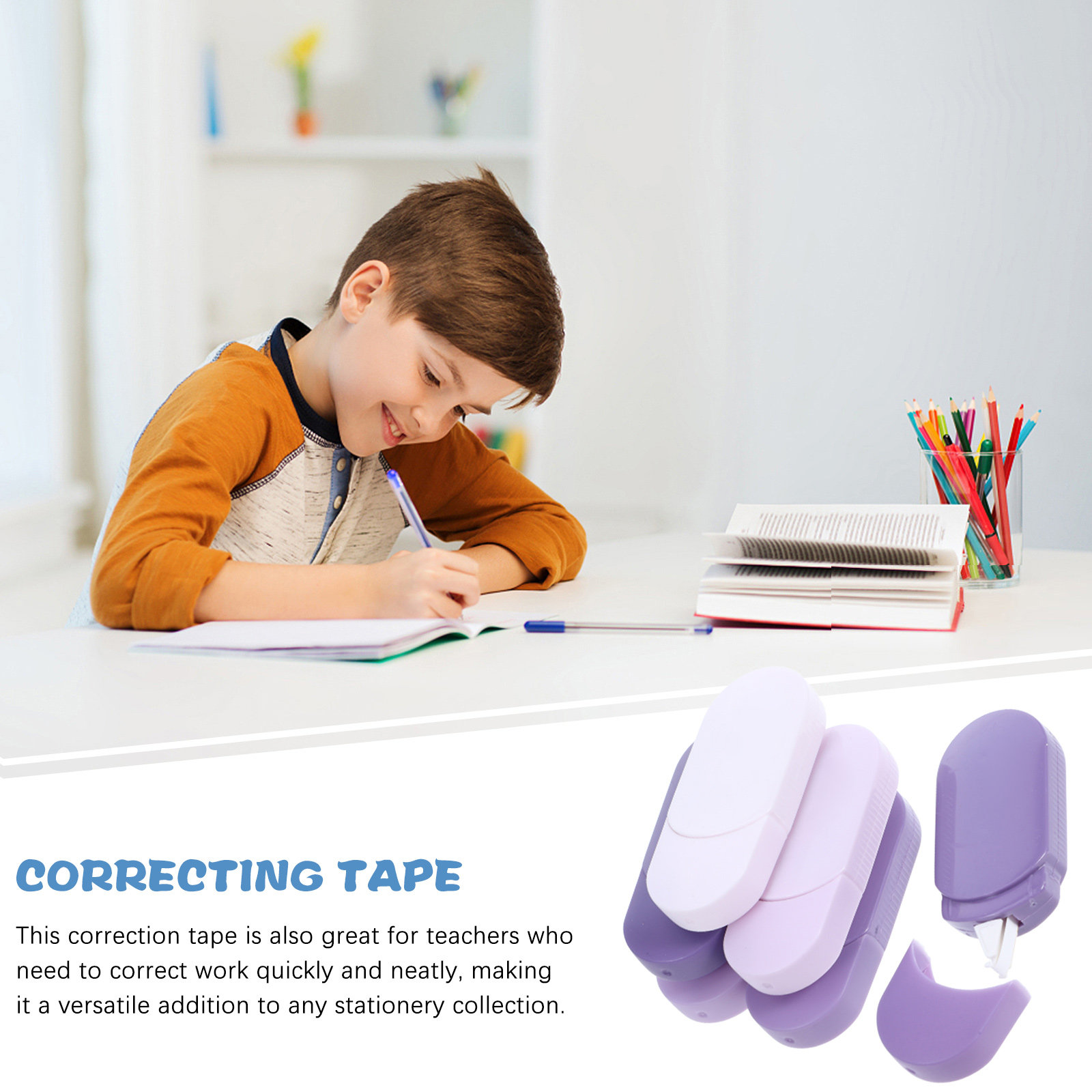 6 buah Pita Koreksi Warna Puti - Correction Tape Roller ulasan dan harga