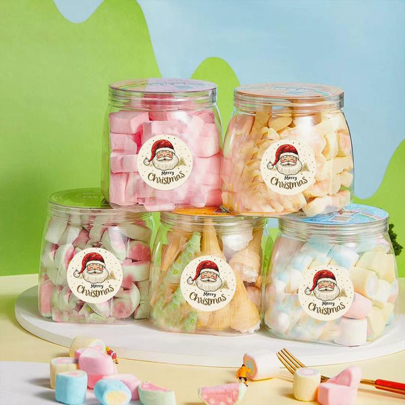 500pcs/Roll Stiker Santa Claus - Sticker Label Roll ulasan dan harga