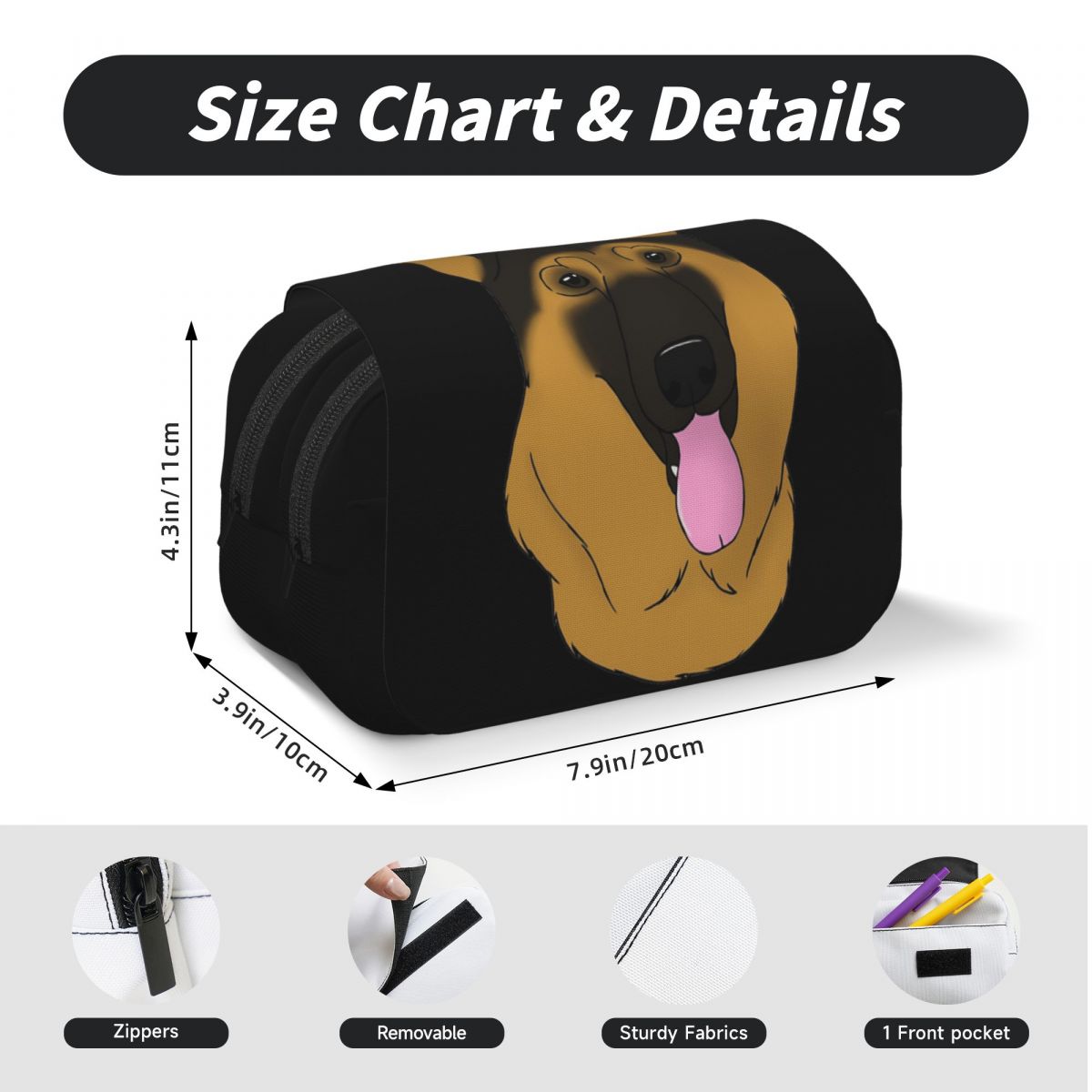 Kotak Pensil Anjing Gembala Je - Tan Stationery & Office Supply ulasan dan harga